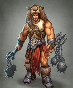 Barbarian Man paint by number