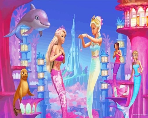 Barbie Mermaids paint by numbers