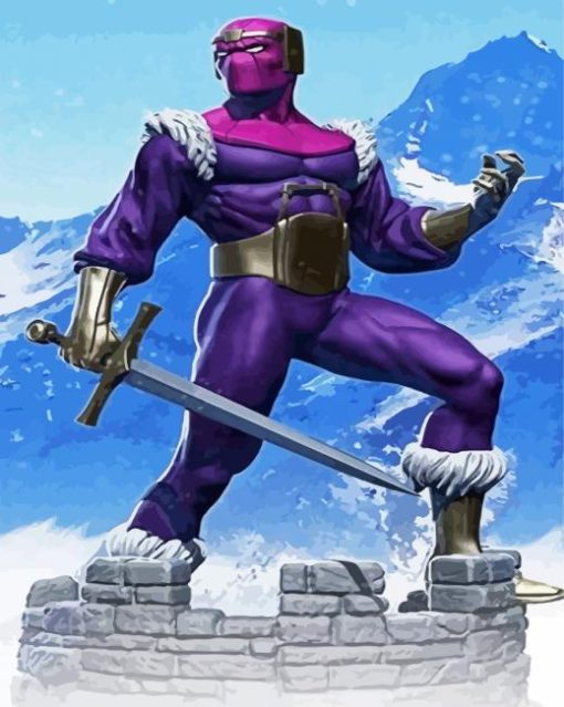 Baron Zemo Marvel paint by numbers