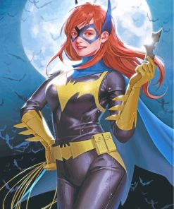 Batgirl Superhero Paint by numbers