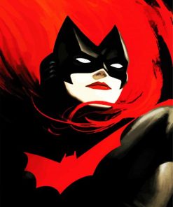 Batwoman Superhero paint by numbers