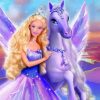 Beautiful Barbie Princess paint by numbers