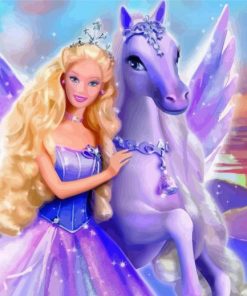 Beautiful Barbie Princess paint by numbers