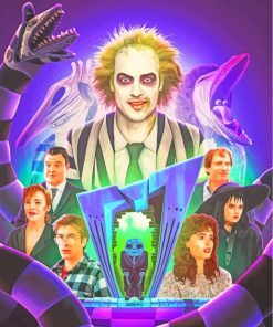 Beetlejuice Art paint by numbers