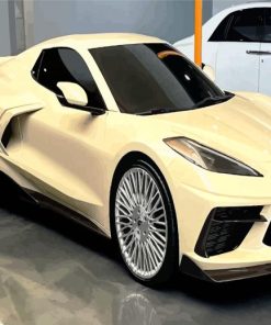 Beige Jordan Clakson Corvette paint by numbers