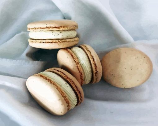 Beige Macaron paint by numbers