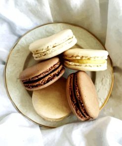 Beige Sweet Macaron paint by numbers