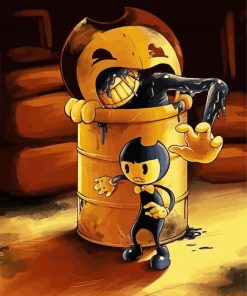 Bendy Game Character paint by number