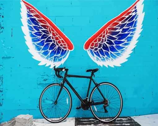 Bicycle Wings paint by number