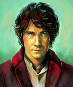 Bilbo Movie Character paint by number