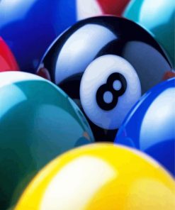 Billiard 8 Ball paint by number