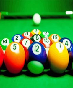 Billiards Pool paint by number