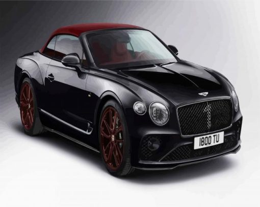 Black And Red Bentley paint by number