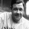 Black And White Babe Ruth paint by number