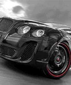 Black Bentley Car paint by numbers