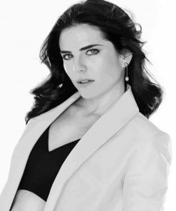 Black And White Karla Souza paint by number