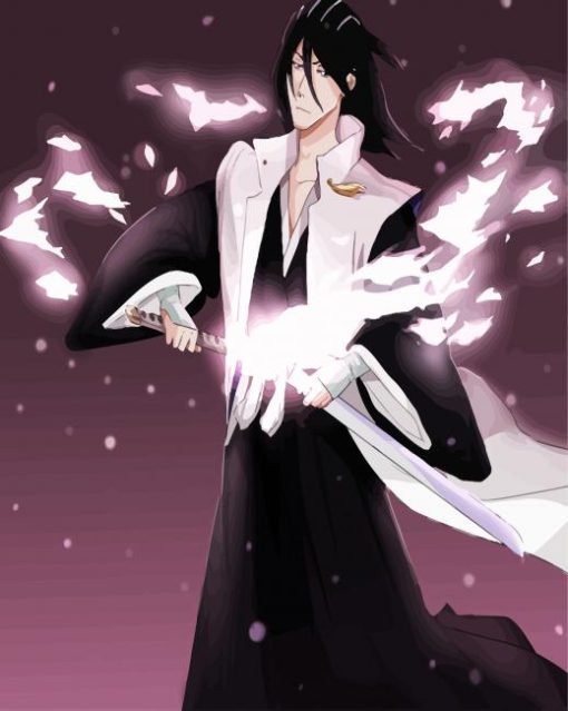 Bleach Byakuya Kuchiki paint by numbers