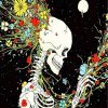 Blooming Skeleton paint by numbers