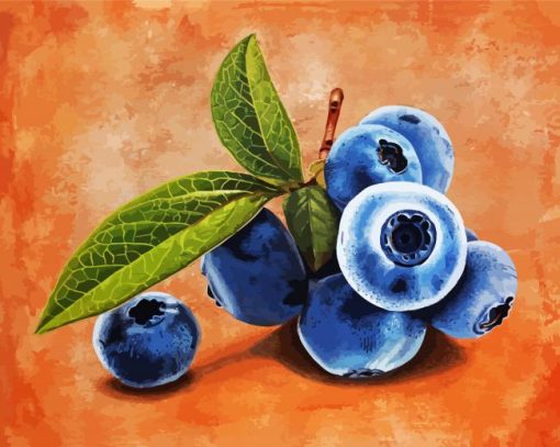 Bluberry Fruit paint by numbers