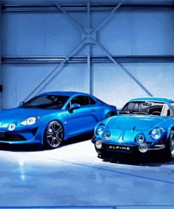 Blue Alpine Car paint by number paint by numbers