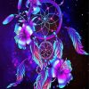 Blue And Violet Dream Catcher paint by numbers