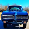 Blue Pontiac Gto Car paint by number