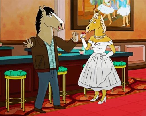 Bojack Horseman Wedding paint by number