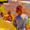 Boys On The Beach Sorolla paint by numbers