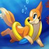 Buizel Swimming paint by numbers