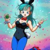 Bulma Dragin Ball paint by numbers