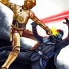 C3po And Darth Varder paint by numbers