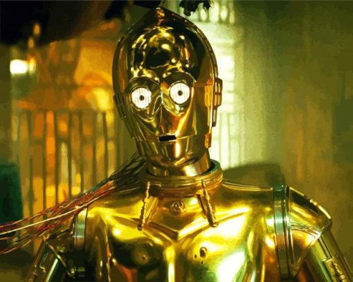 C3po Robot paint by numbers