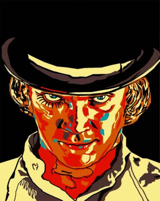 Clockwork Orange Illustration paint by numbers