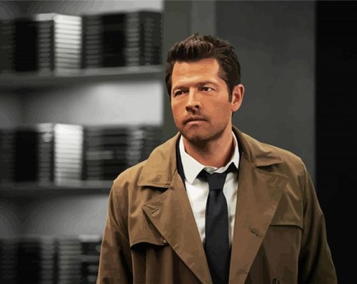 Castiel Supernatural Series paint by number