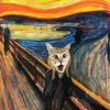 Cat Screaming Arts paint by number