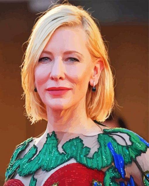 Cate Blanchett paint by number