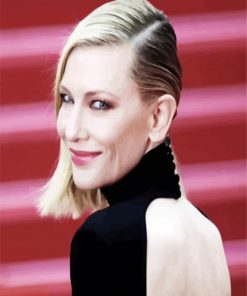 Cate Blanchett In The Red Carpet paint by numbers