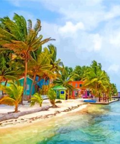 Caye Caulker Belize paint by number