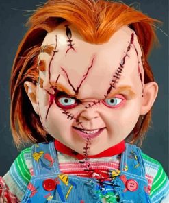 Scary Chucky paint by numbers