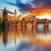 Charles Bridge Czech paint by number