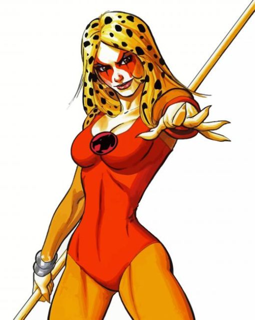 Cheetara ThunderCats paint by numbers