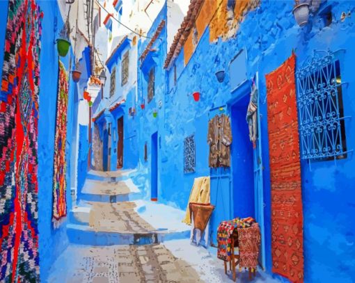 Chefchaouen The Blue City paint by number