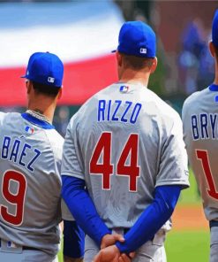 Chicago Cubs Players paint by number