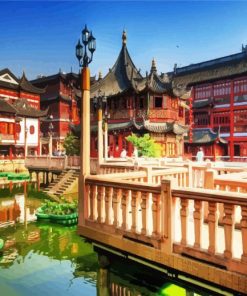 China Shanghai Yu Garden paint by number