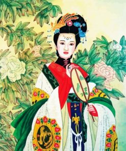 Chinese Girl Art paint by numbers