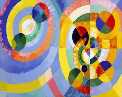 Circular Forms Robert Delaunay paint by numbers