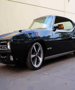 Classic Black Gto Car paint by number