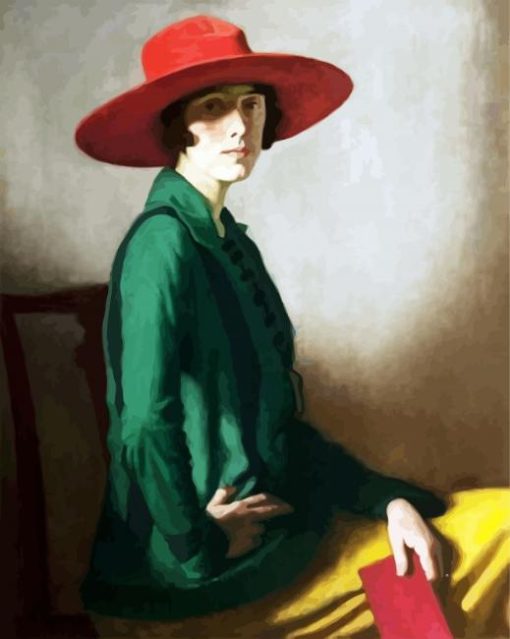 Classic Girl In Hat paint by numbers