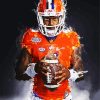 Clemson Tigers Football Player paint by number