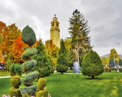 Clock Tower Bitola paint by numbers